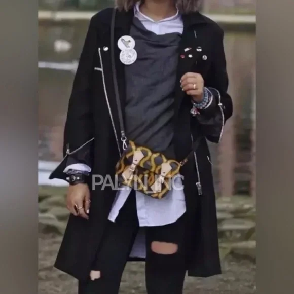 Zara Longline Biker Moto Jacket. New without tags - Picture 2 of 5